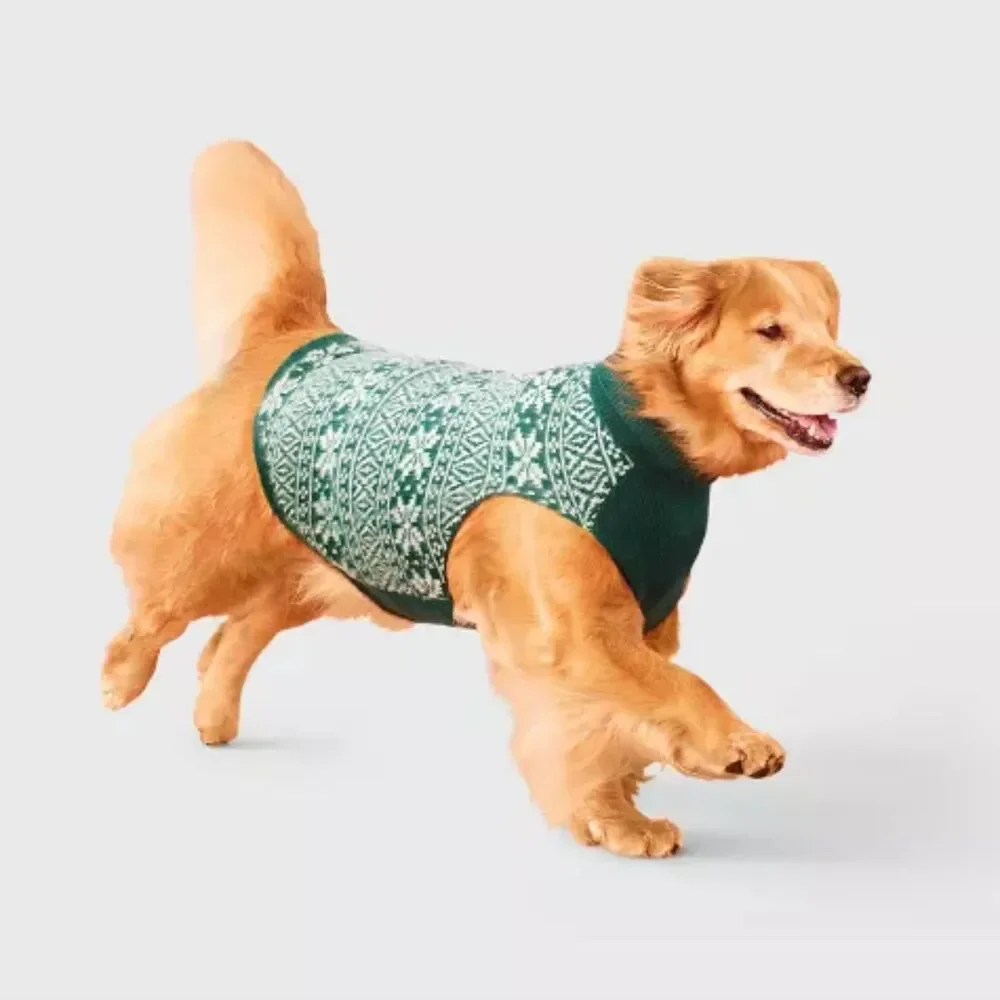 Fair Isle Pet Sweater - SIZE M